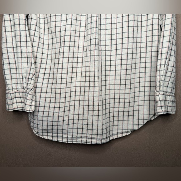 Madewell Women's Ivory Plaid Flannel Button-Down Shirt Size Small Checkered Fall - Picture 14 of 14
